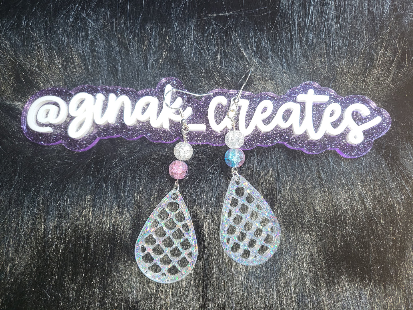 CUSTOMIZE Mermaid Scale Dangle Earrings