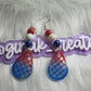 CUSTOMIZE Mermaid Scale Dangle Earrings